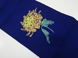 塩瀬手描き菊模様名古屋帯